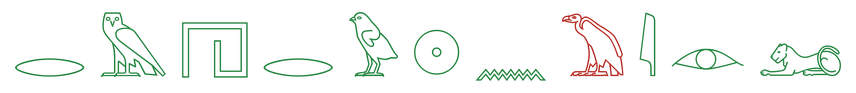 Gemini 3.5 Flash predicted signs as hieroglyphs