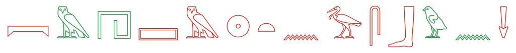 Claude Opus 4.8 predicted signs as hieroglyphs